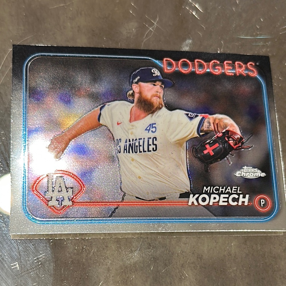 Topps Dodgers Baseball Card - Multicolor